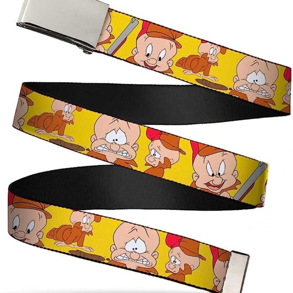 Buckle-Down Yellow Looney Tunes Elmer Fudd Kids Belt